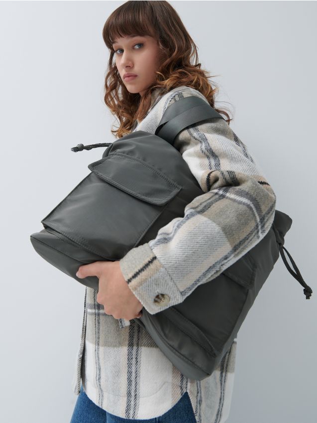 Сумка-shopper - dusty green - 3924I-97X - HOUSE