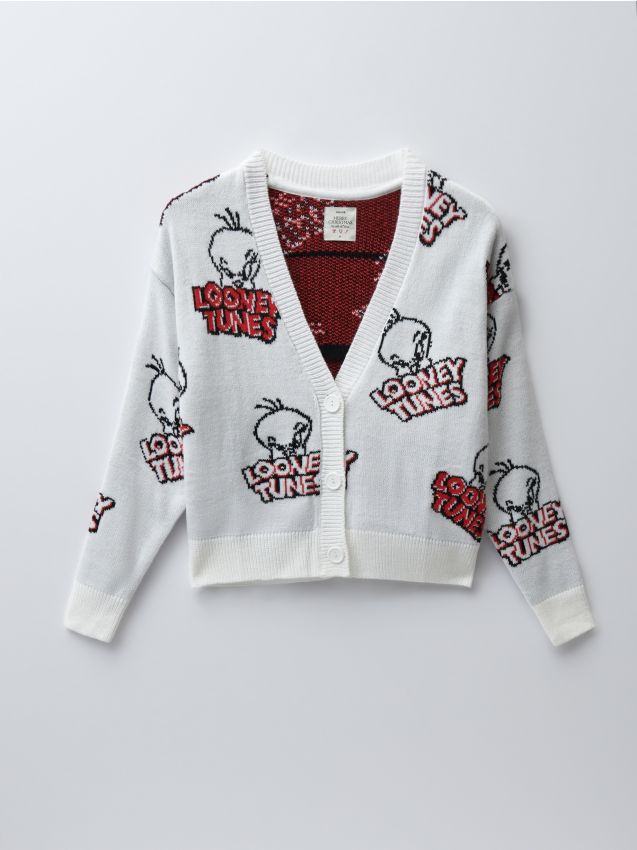 Кардиган Looney Tunes - cream - 4105L-01X - HOUSE