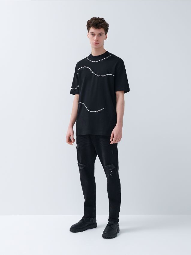 Джинсы carrot fit - Черный - 4298M-99J - HOUSE