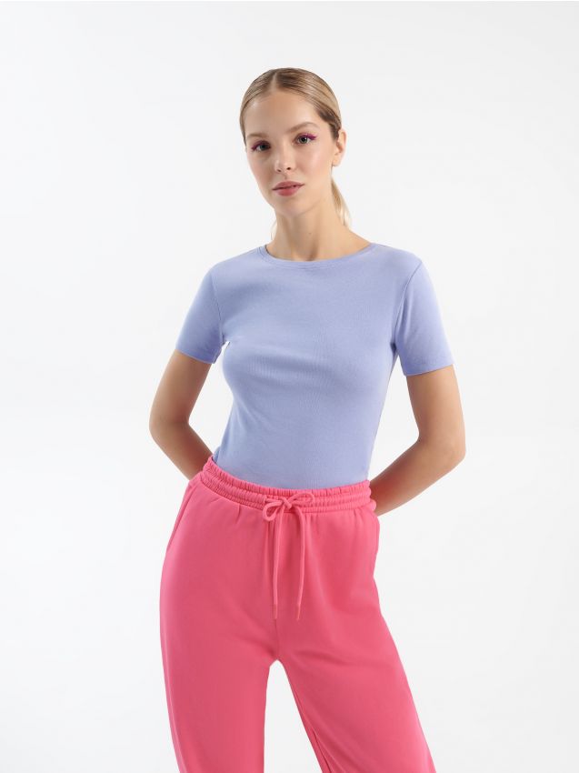 Navadna majica Basic - light blue - HOUSE