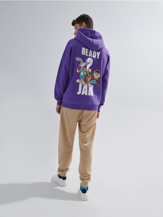 Mikina s kapucí Space Jam - dark violet - 4362I-49X - HOUSE