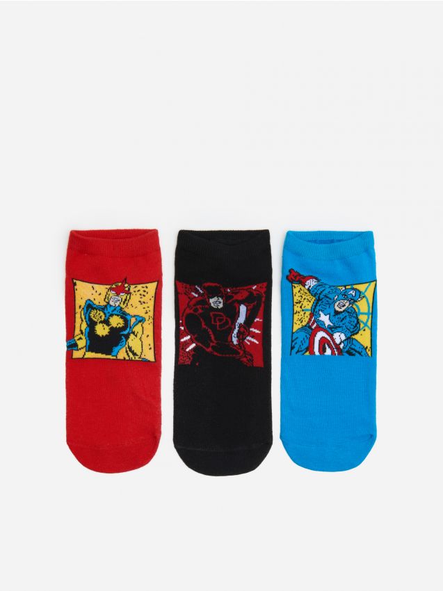 3 пари шкарпеток Marvel - різнобарвний - 4493A-MLC - HOUSE