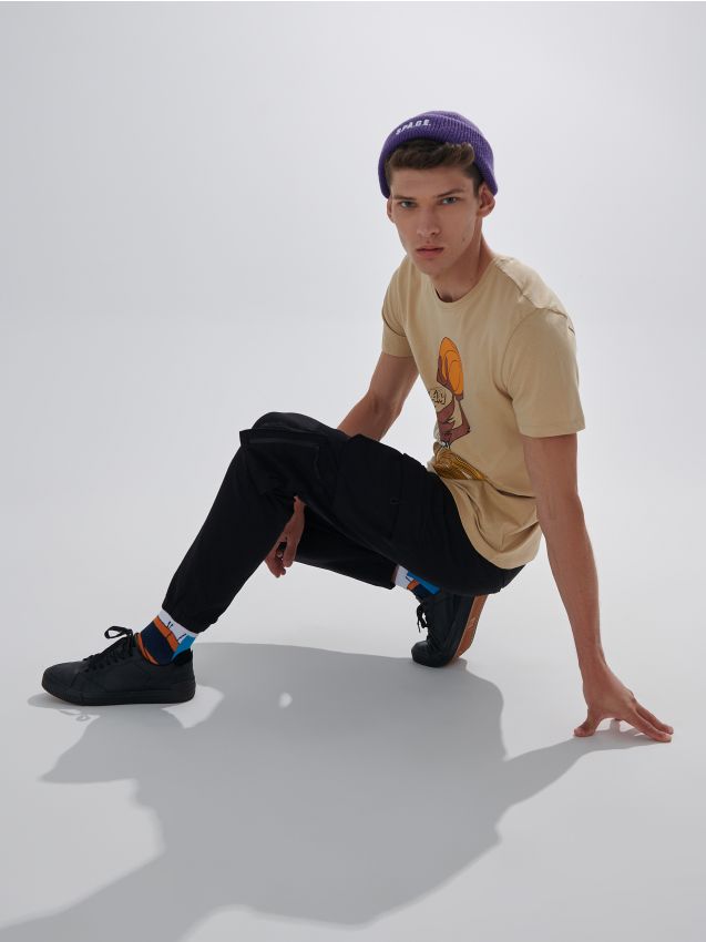 Joggery s cargo vreckami - čierna - 4556I-99X - HOUSE