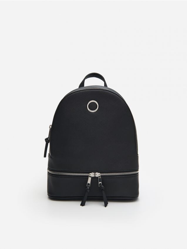 Faux leather backpack - black - 4580D-99X - HOUSE