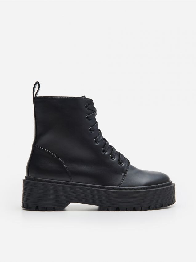 Botine cu cordon - negru - 4600D-99X - HOUSE