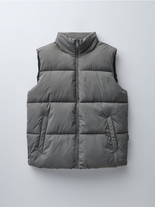 Стеганый жилет с воротником-стойкой - dark grey - 4719I-90X - HOUSE