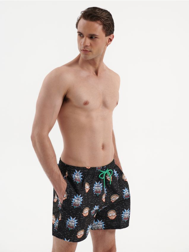 Badehose Rick and Morty - schwarz - HOUSE