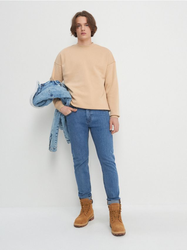 Organic cotton sweatshirt - wheat - 4813D-12X - HOUSE