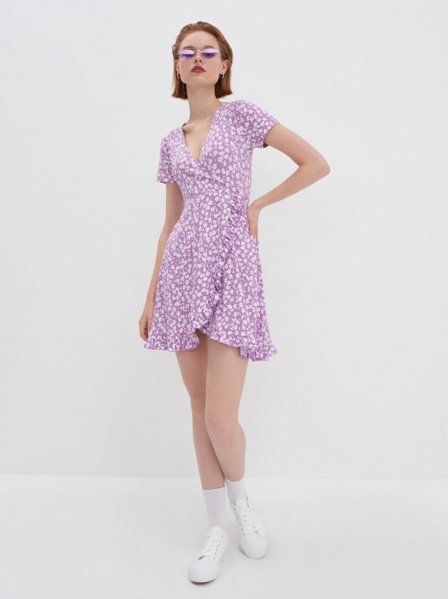 Floral wrap dress - multicolor - 4978E-MC3 - HOUSE