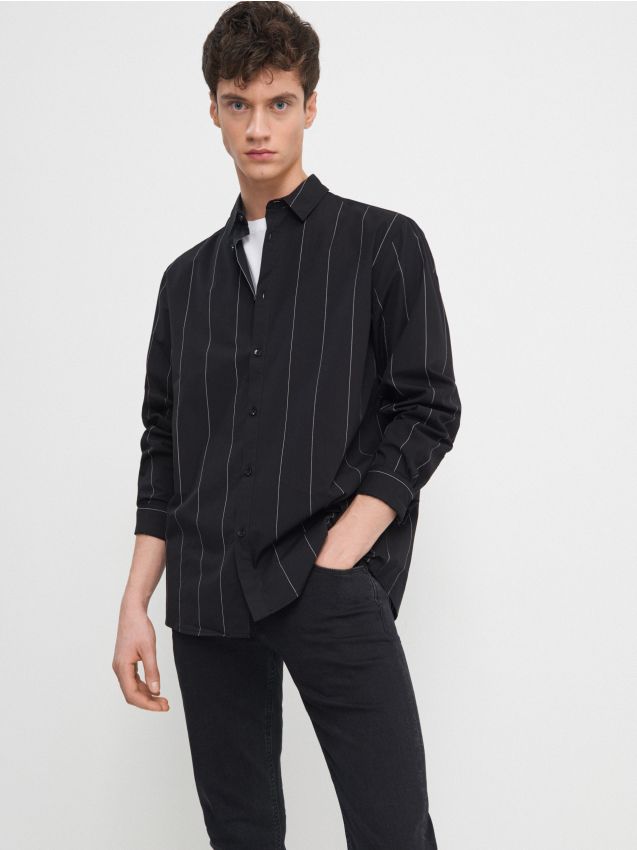 MEN`S SHIRT - črna - 5177D-99X - HOUSE