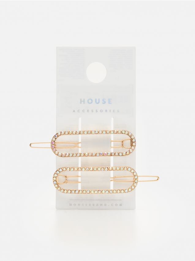 Эффектные заколки - Золотой - 5333B-GLD - HOUSE