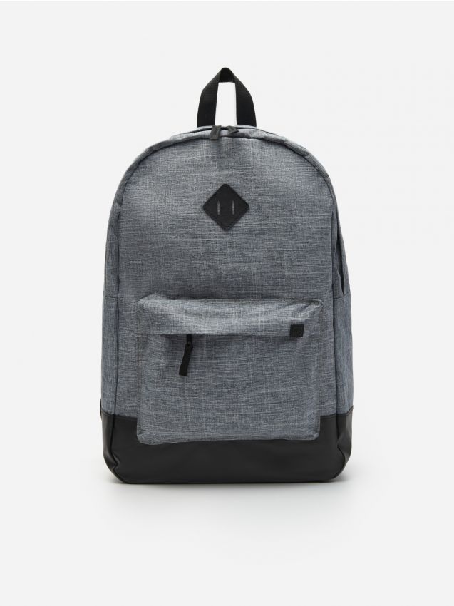 Nahrbtnik iz kombinacije materialov - dark grey - 5642D-90X - HOUSE