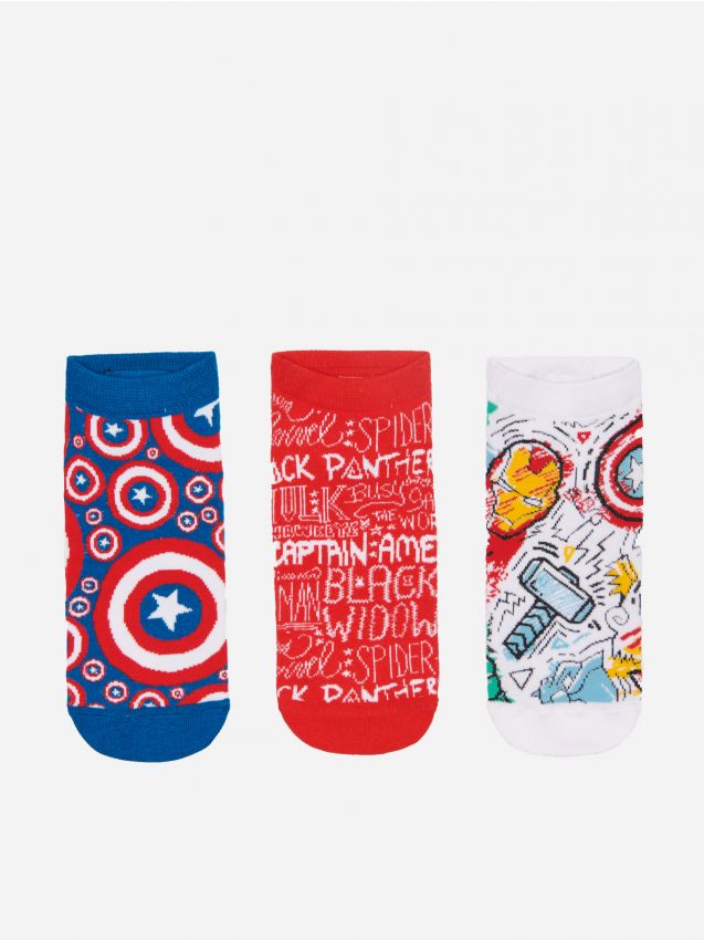 3 pár zokni Marvel - többszínű - HOUSE