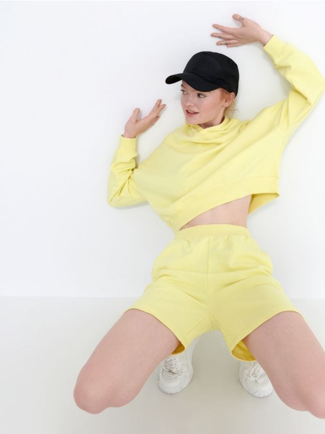 Šorti ar augstu jostasvietu - light yellow - 5880I-10X - HOUSE
