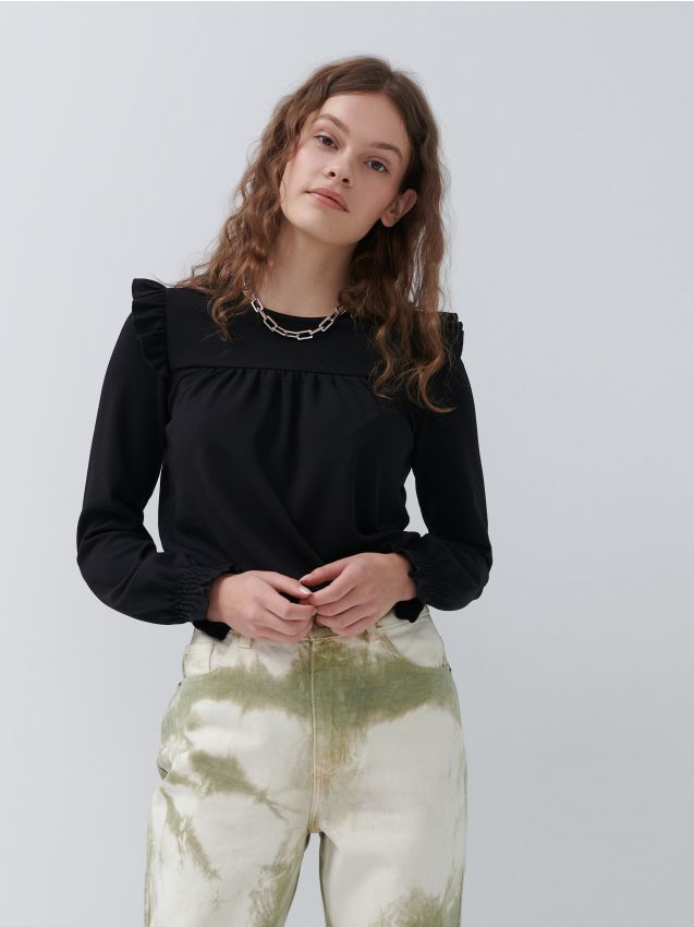 Bluza dugih rukava - crno - 5891I-99X - HOUSE