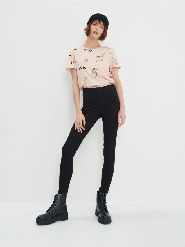 LADIES` JEANS TROUSERS - črna - 6183E-99J - HOUSE