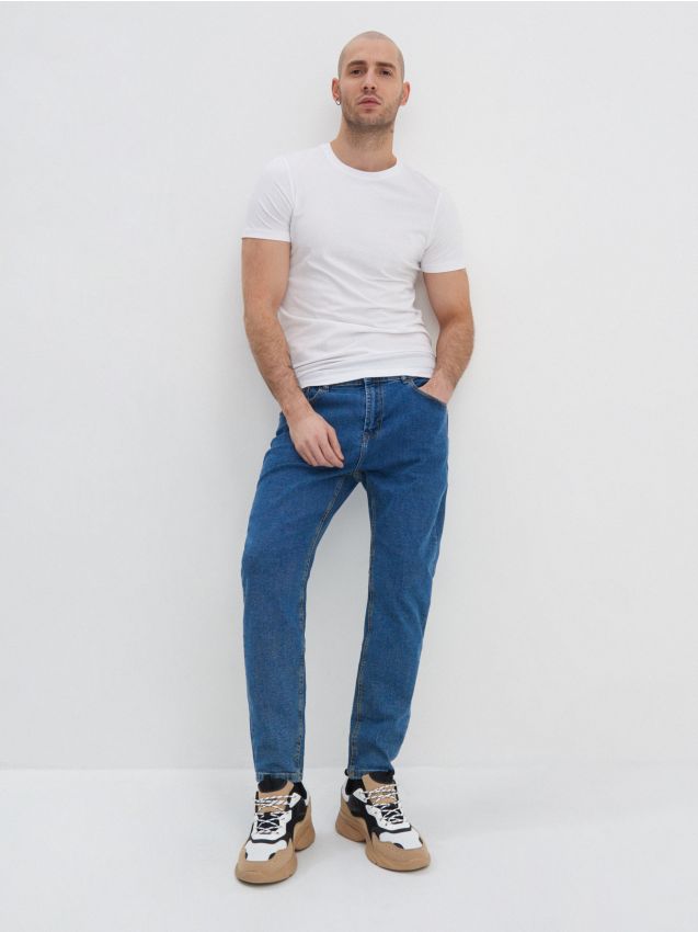 Tričko slim fit - biela - 6308E-00X - HOUSE