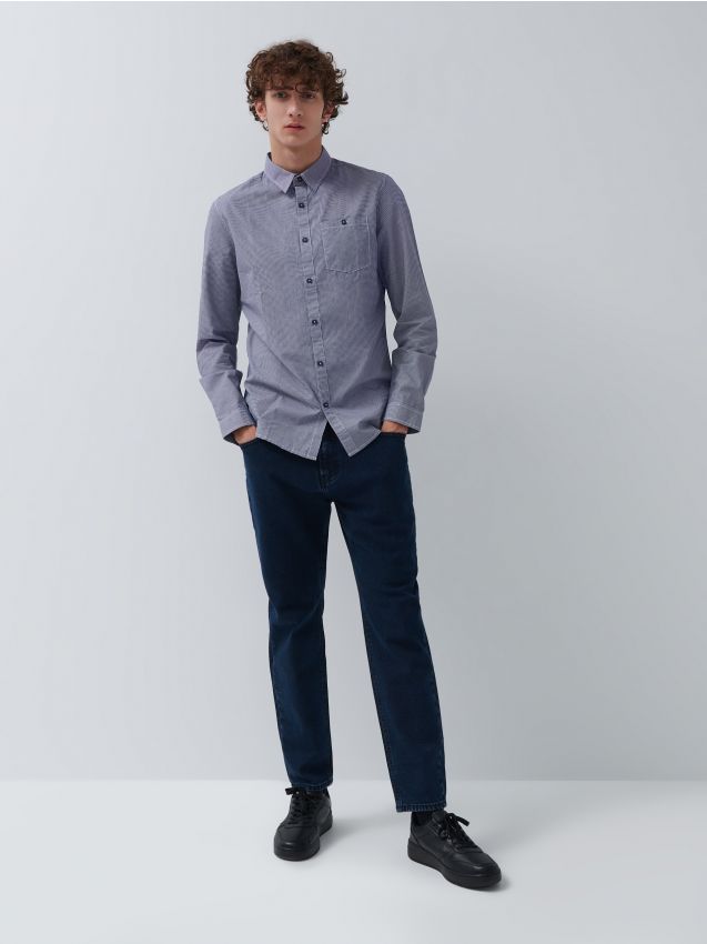 Kavbojke carrot fit - steel blue - HOUSE