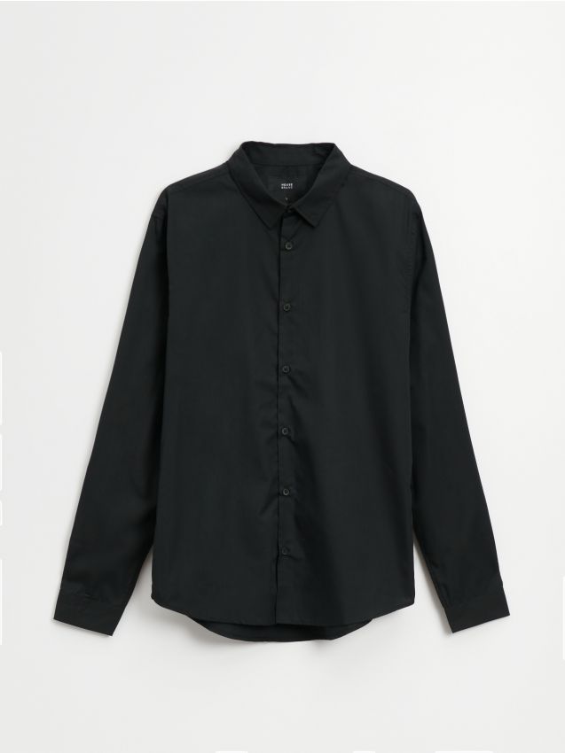Košeľa slim fit - čierna - HOUSE