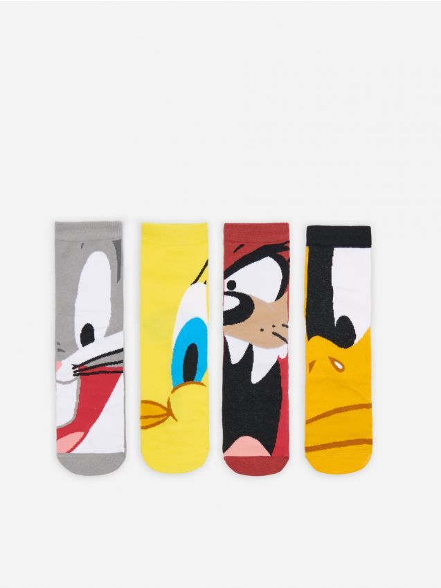 Komplet od 4 para dugih čarapa Looney Tunes - šaren - HOUSE