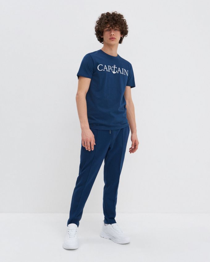 Tiskana majica - navy - 6854E-59X - HOUSE