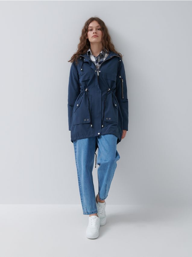 LADIES` COAT - tumši zils - 6865E-59X - HOUSE