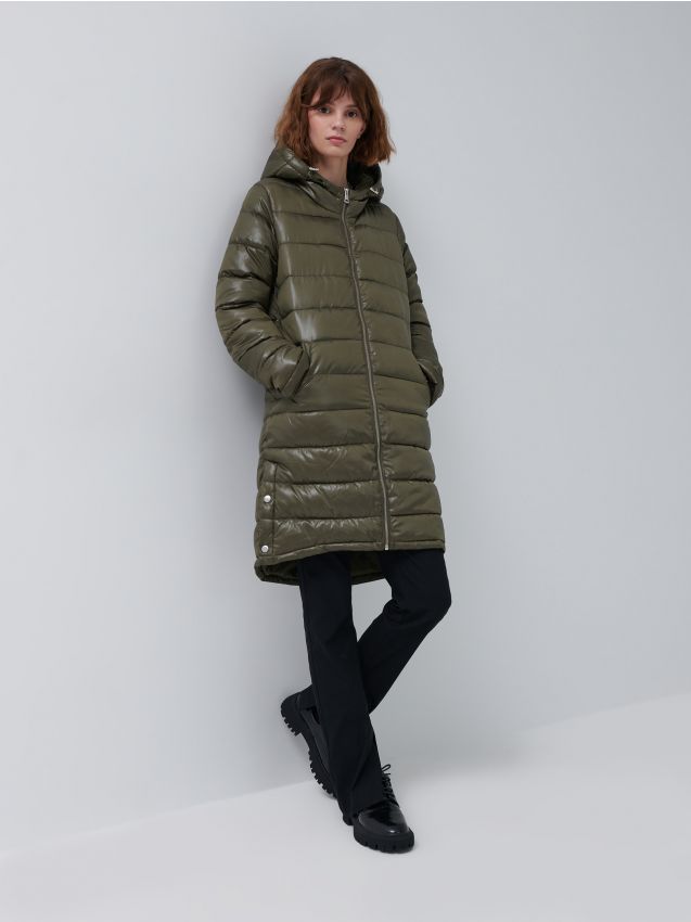Lengvas apsiaustas su gobtuvu - khaki - 6880E-87X - HOUSE