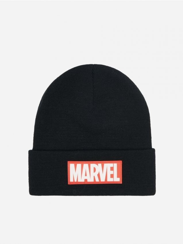 Cappello beanie con toppa Marvel - Nero - HOUSE