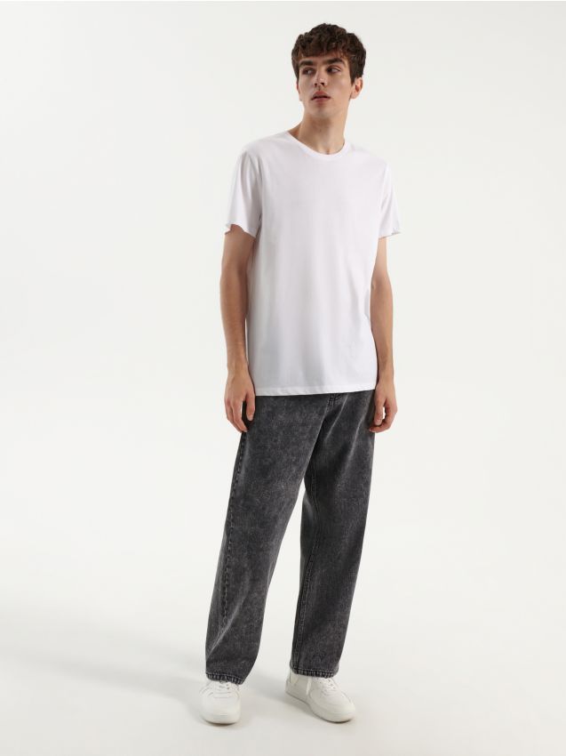 MEN`S JEANS TROUSERS - γκρι - HOUSE