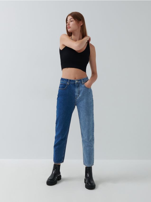 Джинсы mom fit - blue jeans - 7310K-55J - HOUSE