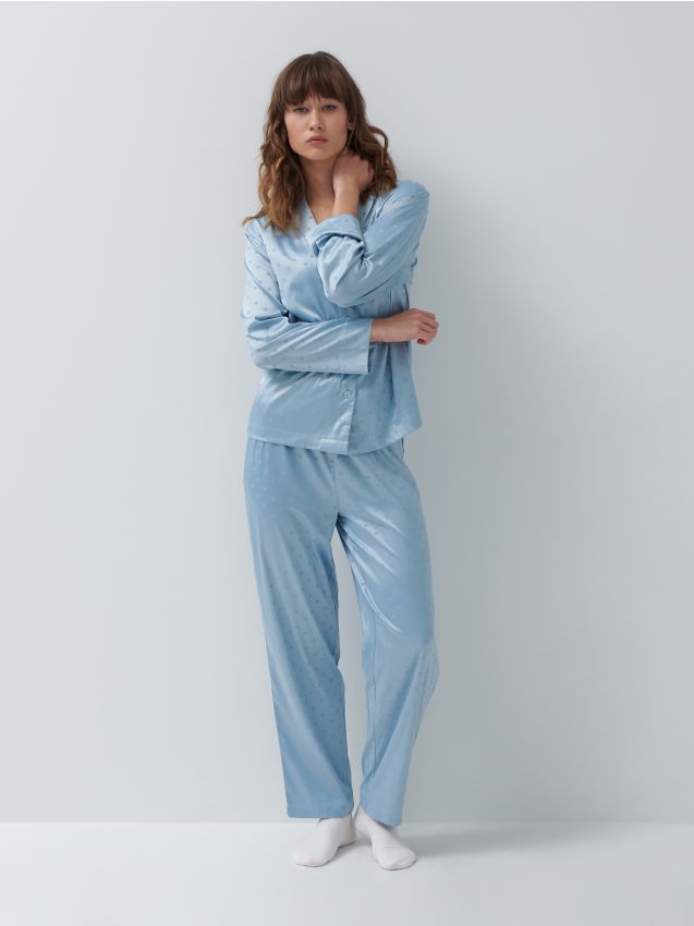 Pijama din două piese - light blue - 7335L-50X - HOUSE