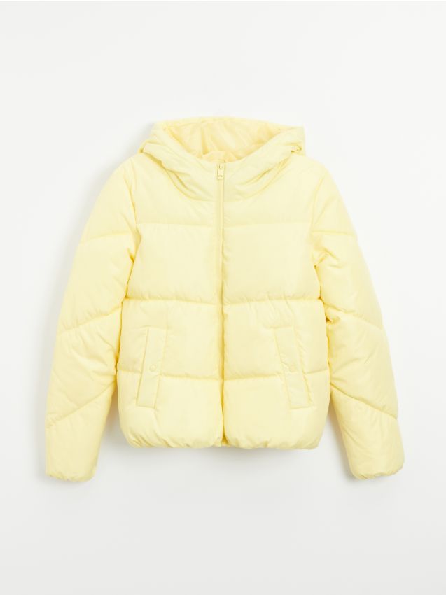 Dygsniuota striukė su gobtuvu - light yellow - 7340I-10X - HOUSE
