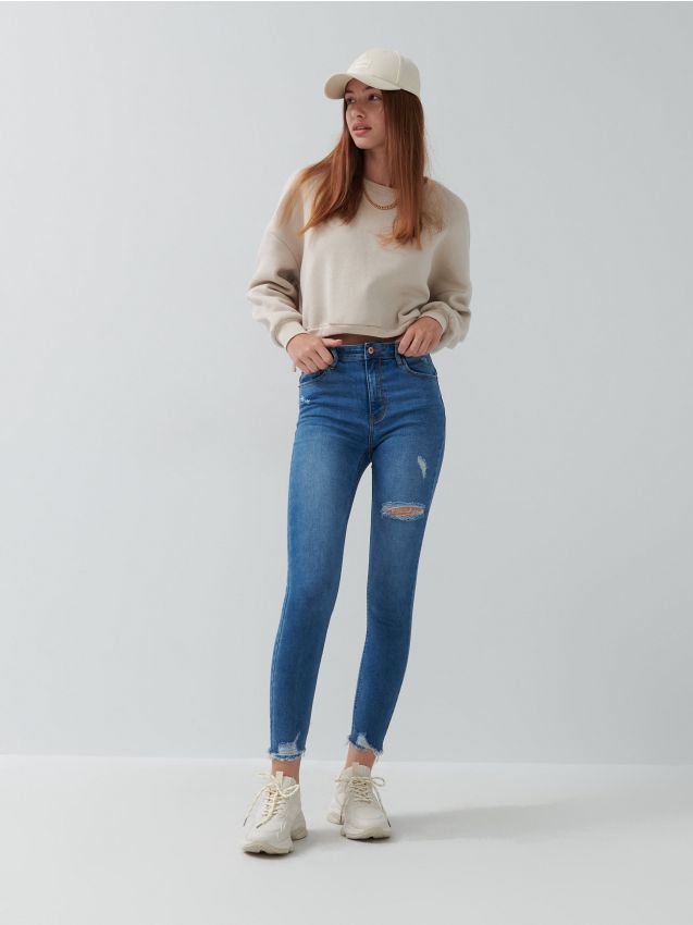 Skinny fit farmer - blue jeans - 7690I-55J - HOUSE