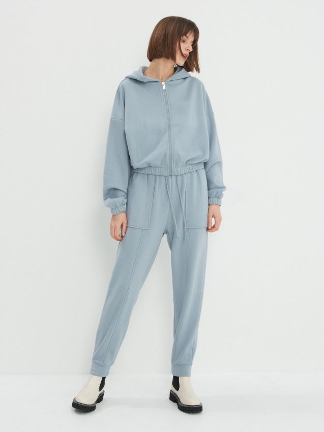 Толстовка з капюшоном - light blue - 7737E-50X - HOUSE