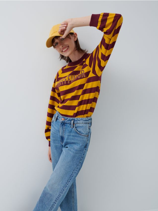Oversized-lõikega särk Gryffindor - tumepunane - 7919I-83X - HOUSE