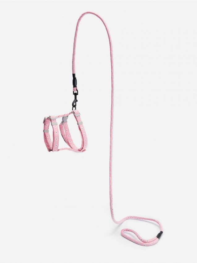 Set ham și lesă - pastel pink - HOUSE