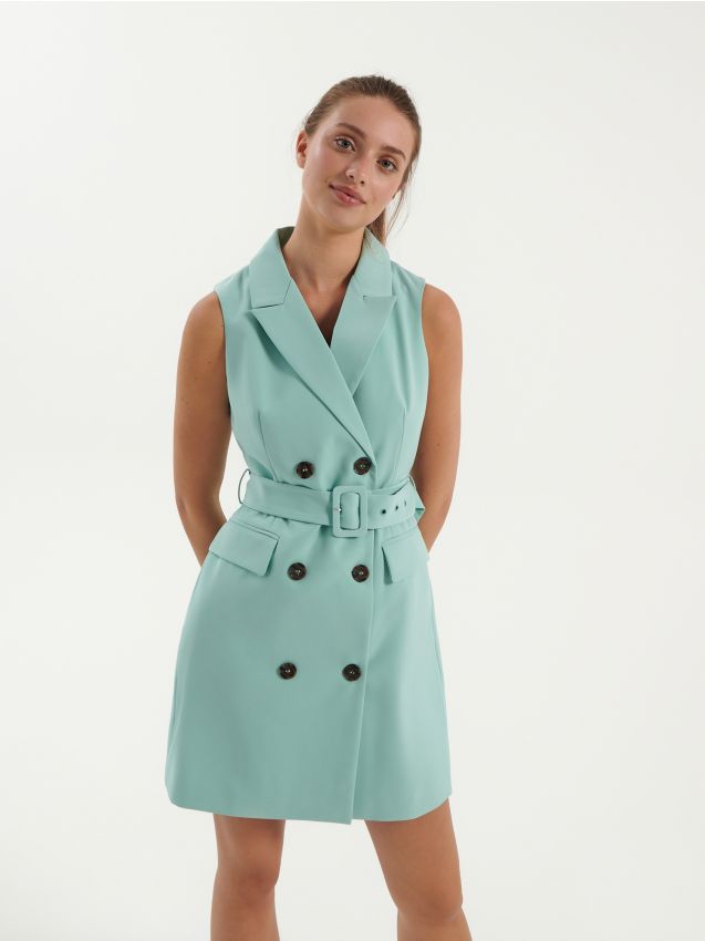 LADIES` DRESS - бледозелено - HOUSE