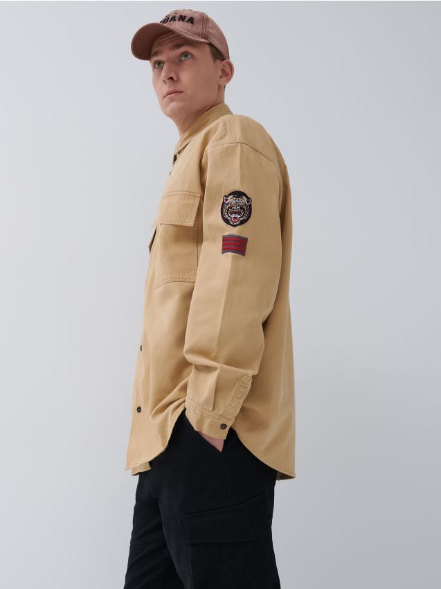 MEN`S SHIRT - бежово - 8140H-80X - HOUSE