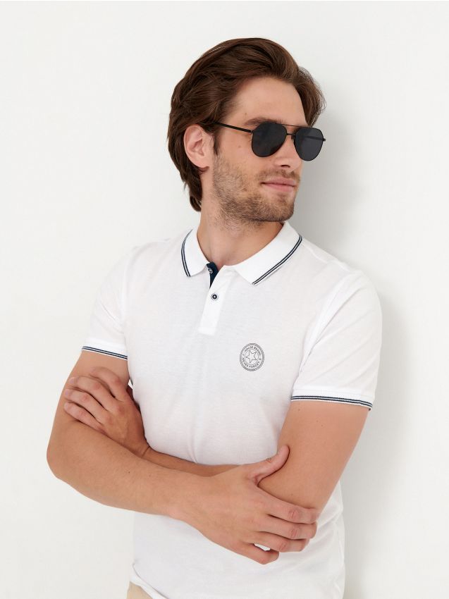 Polo shirt - white - 8205I-00X - HOUSE