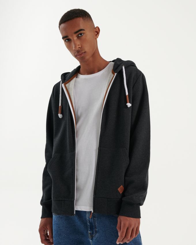 MEN`S JOGGING TOP - μαυρο - HOUSE