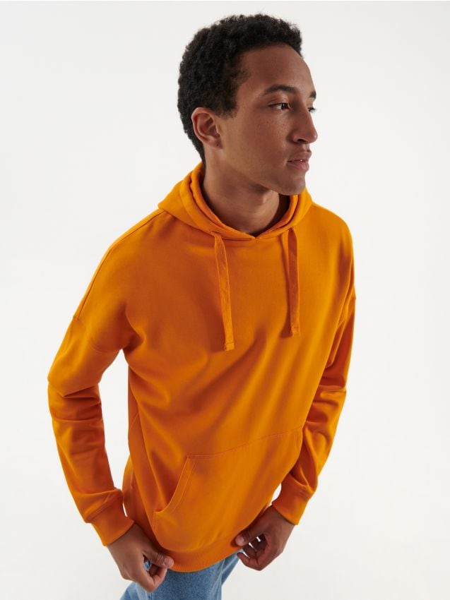 Sudadera holgada básica naranja con capucha - mandarina - HOUSE