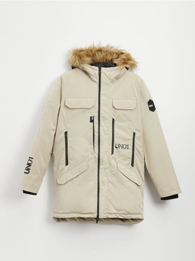 MEN`S COAT - μπεζ - HOUSE
