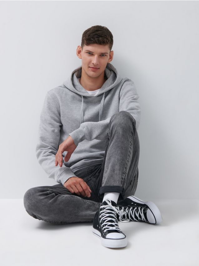 Дънки slim fit - сив - 8769H-90J - HOUSE