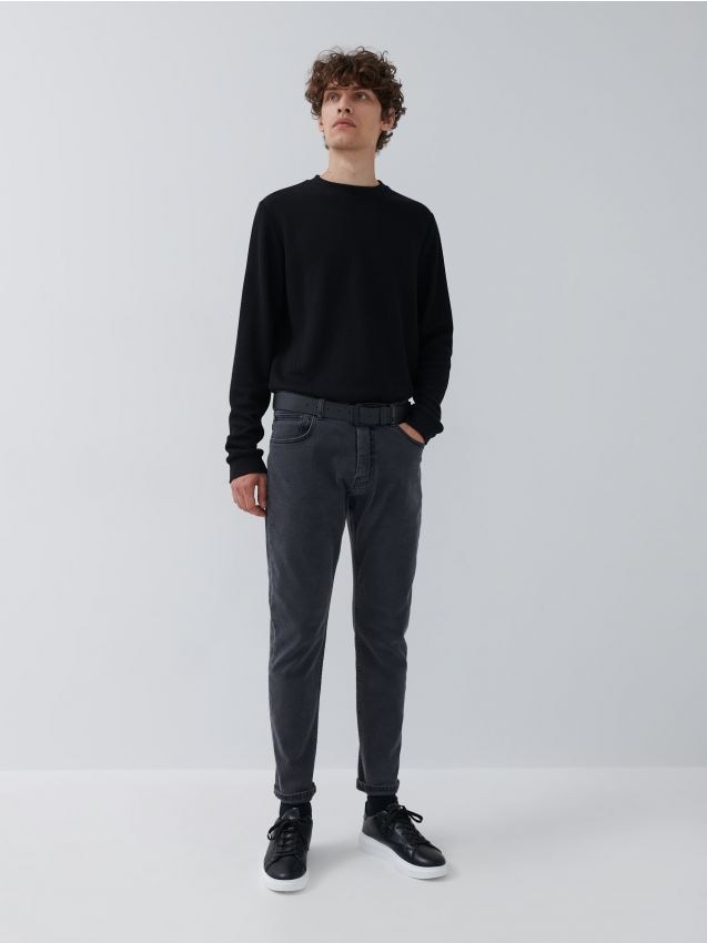 Džíny slim fit - šedá - 8779H-90J - HOUSE