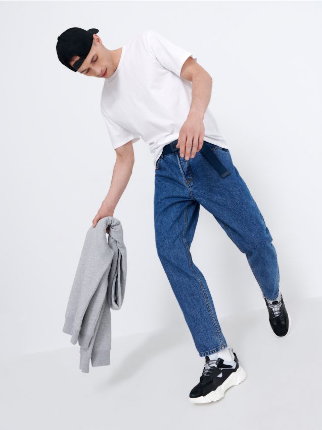 Джинсовые брюки dad fit - blue jeans - 8785H-55J - HOUSE