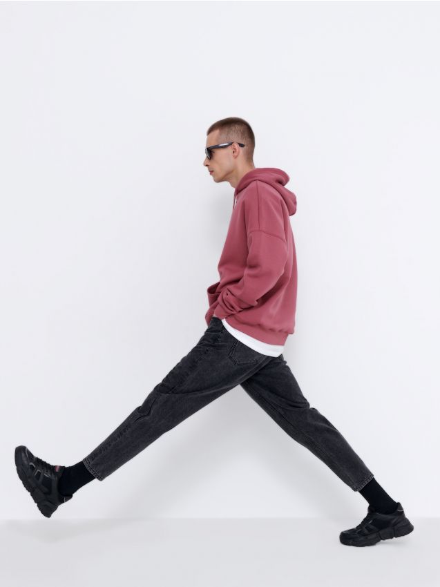 Джинсові штани dad fit - чорний - 8785H-99J - HOUSE