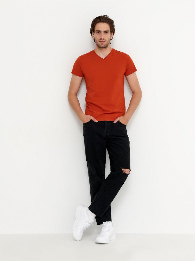 Джинсовые брюки dad fit - Черный - 8786H-99J - HOUSE