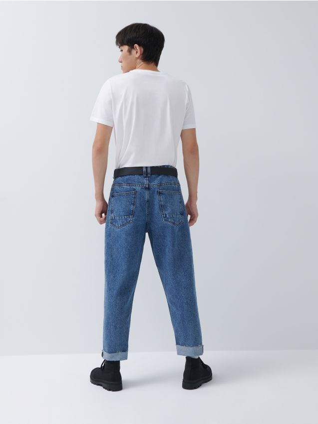 Винтажные джинсы dad fit - blue jeans - 8787H-55J - HOUSE