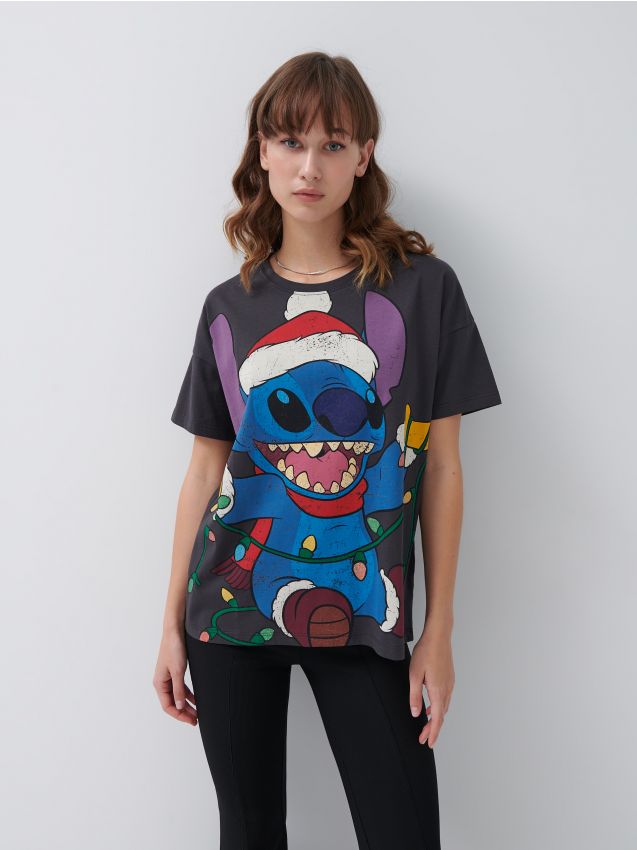 Tričko Lilo & Stitch - dark grey - 9088L-90X - HOUSE
