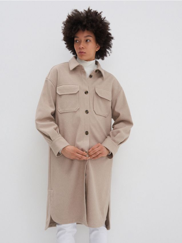 Särk shacket - dark brown - 9188A-89X - HOUSE